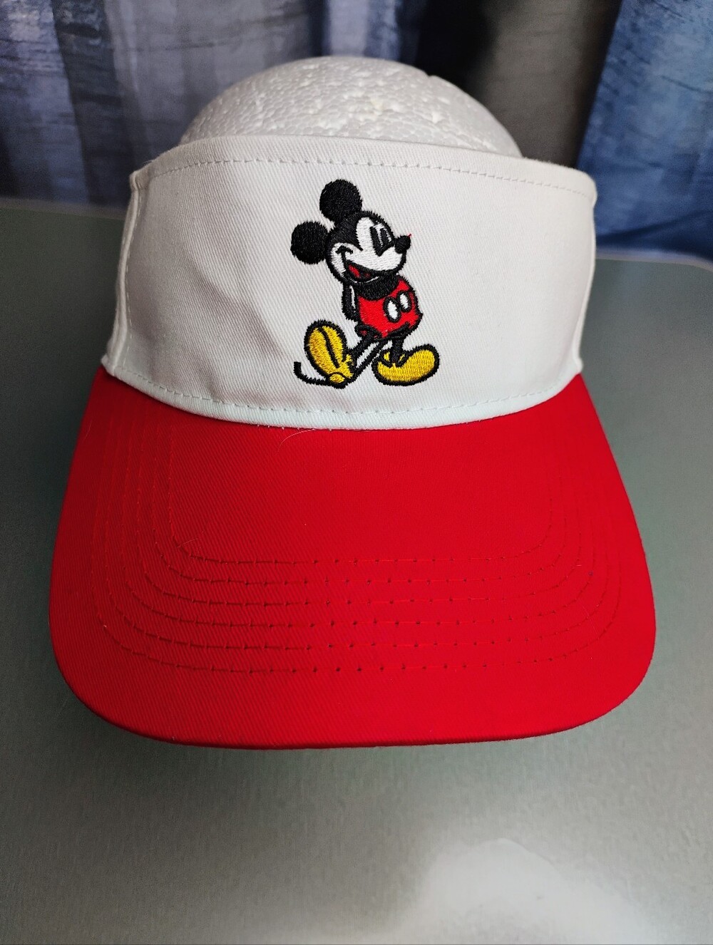 Red And White Mickey Mouse Visor